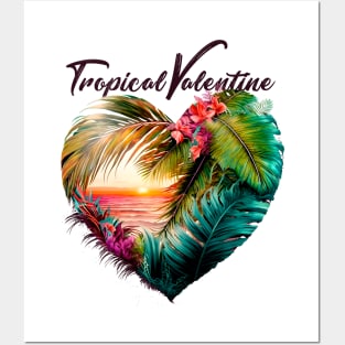 Tropical Valentine No. 3: Valentine's Day in Paradise Posters and Art